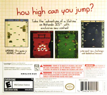 Doodle Jump Adventures(Europe)(En,Fr,De,It,Nl) box cover back
